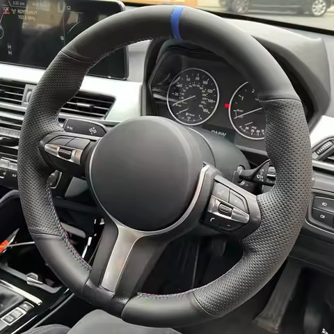 Car Steering Wheel Braid Cover Artificial Leather For BMW F87 M2 F80 M3 F82 M4 M5 F12 F13 M6 F85 X5 