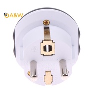 A&W German Standard Conversion Plug FR AU US UK To EU Euro Korea Universal Travel Adapter Home Plug 