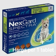 Dog-vitamin- Medicine-Dog Lice Medicine Plus Nexgard Spectra Worm Size M - Original Merial - Medicine-