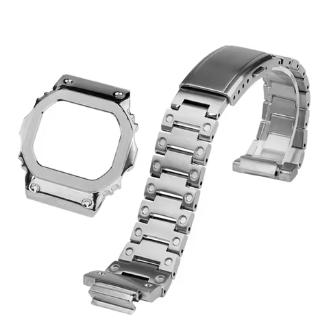 Mod kit GM5600 Metal Watch strap+case For Casio G-SHOCK 3229 DW5600 GW-B5600/5610 Men Stainless stee