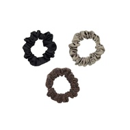 EMI JAY Satin Scrunchies 3-Pack in SMOKEY STARDUST