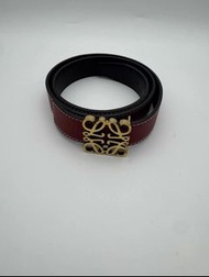 Loewe紅黑雙面皮帶