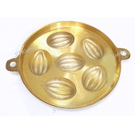 Acuan Bahulu Tembaga  / 6 holes Starfruits Bahulu  Brass Mould  / Acuan Tembaga 6 Jalur #7 '' / Bras