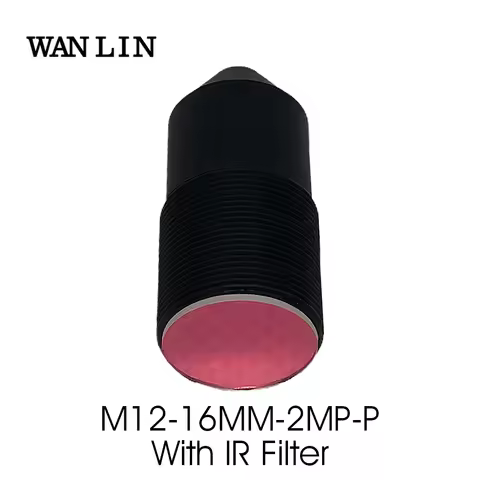 M12 2MP 16MM Pinhole Lens with 650nm IR Filter HD 2.0Megapixel 1/2.7" Image Format F2.0 for CCTV IP 