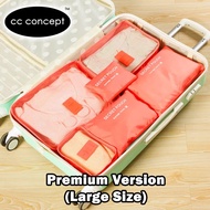 CC CONCEPT Premium 6 in 1 Travel Organizers Bag Cloth Storage Bag Luggage Packing Bag Waterproof Hom