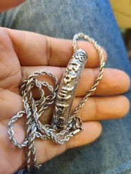 結緣開光加持藏銀
六字大明咒彎形小吊墮