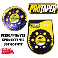 PROTAPER SPROCKET FZ150 Y15 Y16 SPOKET TITANIUM SPROCKET 415 39T 40 41 SPOKET Y15