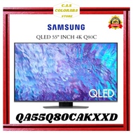 SAMSUNG 55Q80C QLED UHD 4K SMART LED TV 55 INCH QA55Q80CAKXXD QA55Q80C SMART TV SAMSUNG 55 INCH