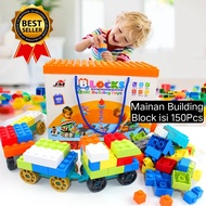 MAINAN ANAK Brick BONGKAR PASANG BUILDING TOYS BLOCKS ISI 150 PCS JM92011-CB150