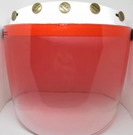 MHR 2 Tone Light Smoke and Clear Visor 5 button / pin