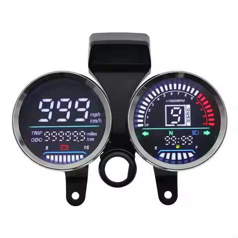 Digital Motorbike Dashboard Meter Cluster Speedometer Accurate Reading for GN125 72XB