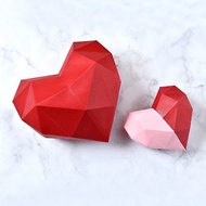 3D紙模型-做到好成品-擺飾系列-一顆紅心-情人婚禮網美擺飾