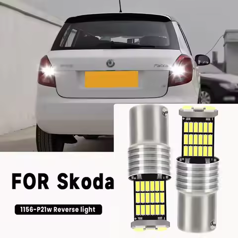 2x Luz de Backup LED para Skoda lampada reversa Bulb 6000K For Fabia 1 2 3 MK1 MK2 MK3 1999-2020, 20