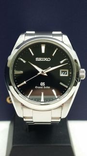 SEIKO Grand Seiko SBGV023 男士手錶 石英 黑色錶盤 With box With frame