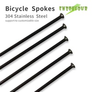 12 pieces Straight Pull Round Bicycle Spokes 304Stainless Steel Road MTB Bike Bicycle Wheel Spokes w