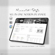 Notion LIFE Planner Template | All In One Notion Dashboard | Aesthetic Notion Template | Minimal Per