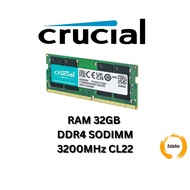 Crucial RAM 32GB DDR4 3200MHz CL22 (or 2933MHz or 2666MHz) Laptop Memory CT32G4SFD832A