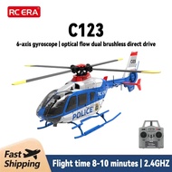 New C123 RC 6CH Double Brushless Direct Drive Single Paddle Aileron Free Helicopter model 3D Optical