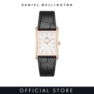 [2 years warranty] Daniel Wellington Bound 35x24mm Black Crocodile - Rose Gold - White Dial - Fashion Watch for men - Croc Leather Strap WatchDial - Fashion Watch - DW Official - Authentic นาฬิกา ผู้ชาย