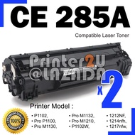 2x Compatible to HP CE285A 85A CE285 285A 285 Laserjet P1002 P1003 P1004 P1005 P1006 P1007 P1008 P1009 P1100 P1102 P1104 P1106 P1107 P1108 P1109 M1132 M1134 M1136 M1137 M1138 Laser Toner Cartridge Printer Ink #H-CE285A(X2)