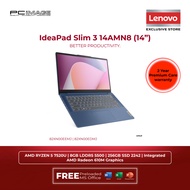 LENOVO IDEAPAD SLIM 3 14AMN8 82XN00EEMJ / DMJ (R5-7520U/8GB D5/256GB G4/RADEON/14" FHD/W11H/HOME24+M