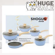 La gourmet Shogun Mini Set Blue – 20cm Frypan, 16cm Saucepan, 20cm Wok