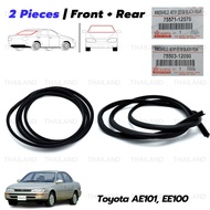 คิ้วยางกระจก ยางขอบกระจก สีดำด้าน สำหรับ Toyota Corolla AE100 AE101 EE101 EE100 CE DX LE ปี 1991-199