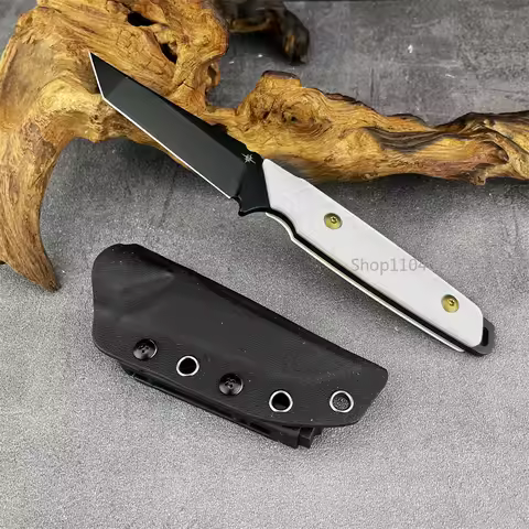 Hidden Canyon Straight Knife Tanto Fixed Blade G10 Handle with Matching Sheath Multipurpose Utility 