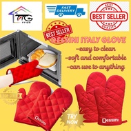 DESSINI ITALY Microwave Oven Glove Heatproof Cotton Baking Gloves Anti Scalding Heat Resistant Mitts