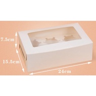 4/6/9/12/16/25 Holes Cavity Cupcake Muffin Box Egg Tart Kotak Kuih Plain Cup Cake / Flexi Cavity Foo
