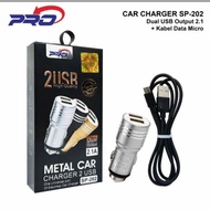Saver PRO SP-202 Car Charger + 2 USB MICRO USB CABLE