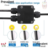PREVALENT Terminal Box Wire Connector 3 Way Outdoor G712 Tee 1 In 2 Out With Terminal