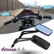 Deuuo กระจกมองหลังมอเตอร์ไซค์2ชิ้น,กระจกมองหลังรถมอเตอร์ไซค์สำหรับรถจักรยานยนต์ Harley Motorcycle กระจกมองหลัง Dynorphin Softail Sportster Electroplating Touring