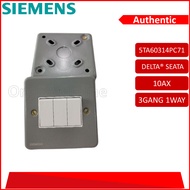 SIEMENS METAL SWITCH 13AX 3GANG 1WAY(5TA60314PC71)