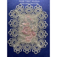 Rose Table Mat 42x33 cm