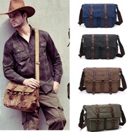 Canvas Leather Men Messenger Bags I AM LEGEND Will Smith Big Satchel Shoulder Bags Male Laptop Brief