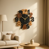 Jam Dinding Wall Clock Modern Wooden Clock Jam Dinding Aesthetic Ruang Tamu Shop