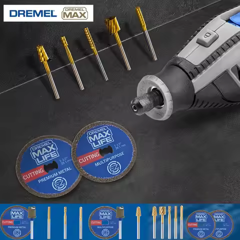 Dremel Max Life Rotary Tool Accessories Set EZ506HP EZ545HP Diamond Cut Wheel 115HP 117HP 194HP 7103