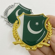 Pakistan Flag Car Sticker Wheat Ear Metal Car Decoration Stickers