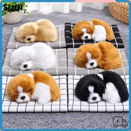LUCKY-SUQI Make Sound Sleeping Dog, Home Decor Soft Plush Sleeping Dog Doll, Cute Car Ornaments Plus