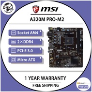 USED MSI A320M PRO-M2 AM4 Motherbaord DDR4 Support Ryzen 5 3600x 3400G Cpus AMD A320 PCI-E 3.0 x16 3
