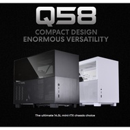# LIAN LI Q58 [BLACK / WHITE] - Mini-ITX Aluminum Exterior TG Mesh Panel PCIe4.0 Riser Cable PC Casi