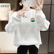 [AMYGO] Sweatshirts Women Oversized  Sweatshirt Woman Oversized Plus Size Lengan Panjang Muslimah Ba