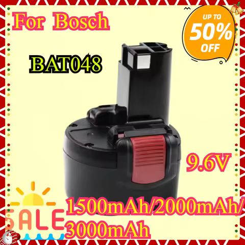 New BAT048 9.6V 3000mAh Battery Replacement For Bosch BAT048 BAT100 BAT119 2607335272 2607335461 GSR
