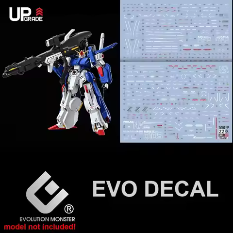 EVO Decals MG-224 for MG FA-010S Full Armor ZZ Ver.ka FAZZ Model Fluorescent High Precision Water St