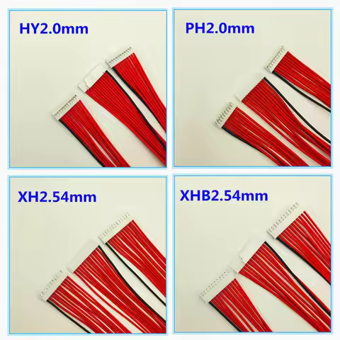 2P-18P BMS 2.0MM 2.54MM Balance Cable Lithium Battery Protection Board Connection Wire PIN 4S~17S 4P