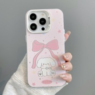 Case Samsung A50s A53 A12 A03s A15 A14 A54 A13 A30s A11 A32 A05 Sweet Puppy Feather Yarn IMD CYK2836