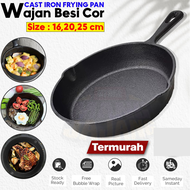 Wajan Besi Cor / Cast Iron Pan Penggorengan Steak Pan Friying Pan