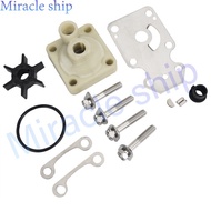 6AH-W0078 Water Pump Impeller Kit For Yamaha 4 Stroke 15 20 HP Outboard F15C F20 6AH-W0078-00 6AH-W0