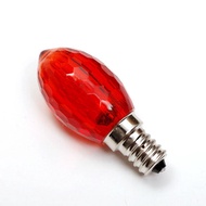 CHILI RED LED Lotus Candle Light Bulb E12 / E12 YELLOW / CLEAR Lotus Candle Light (2 Units /PACK)